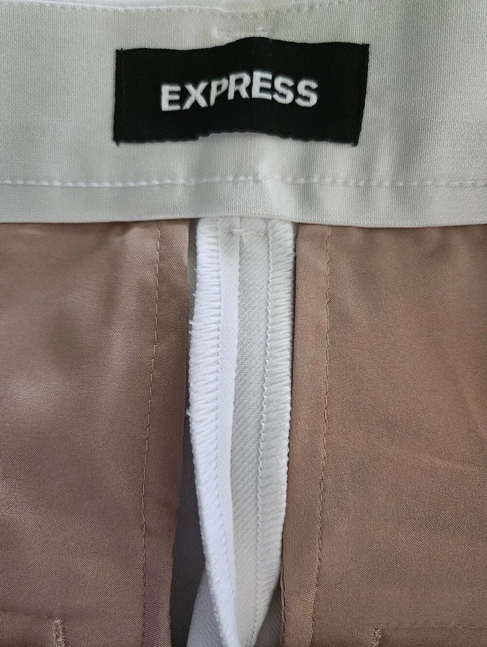 Express White Super High-Waist Wide-Leg Trousers - Picture 7 of 10
